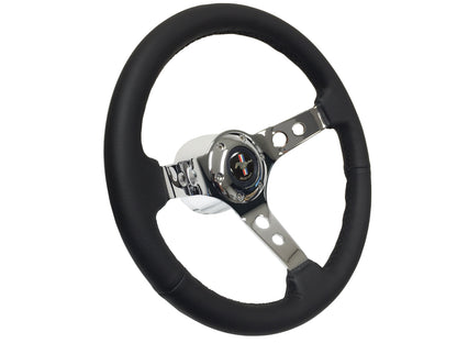 1984-04 Ford Mustang Steering Wheel Kit | Black Leather | ST3095