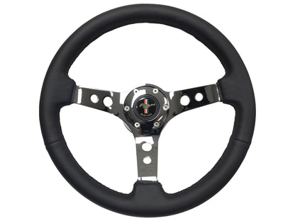 1984-04 Ford Mustang Steering Wheel Kit | Black Leather | ST3095