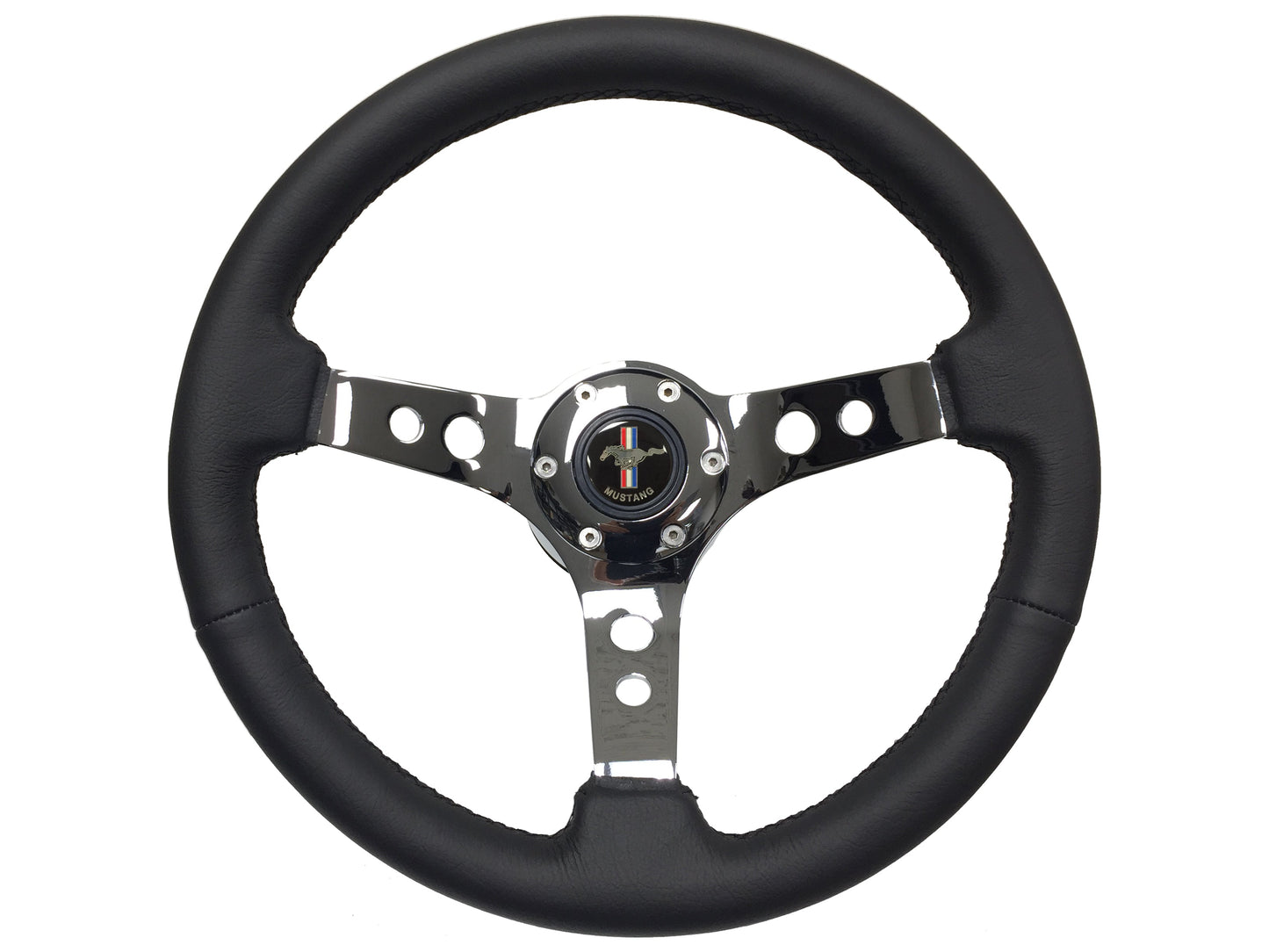 1965-69 Ford Ranchero Steering Wheel Kit | Black Leather | ST3095