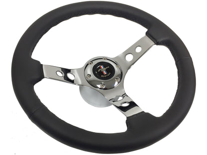 1984-04 Ford Mustang Steering Wheel Kit | Black Leather | ST3095