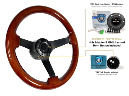 ST3127 kit - Black button, GTO emblem