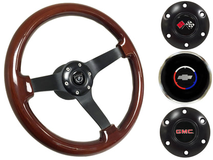 1960-73 Chevy Truck, GMC Steering Wheel Kit | Mahogany Wood |  ST3127