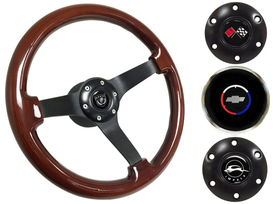 1969-85 Impala Steering Wheel Kit | Mahogany Wood |  ST3127