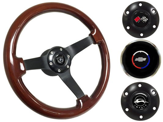 1955-68 Impala Steering Wheel Kit | Mahogany Wood |  ST3127