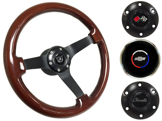 1967-68 Chevelle Steering Wheel Kit | Mahogany Wood |  ST3127