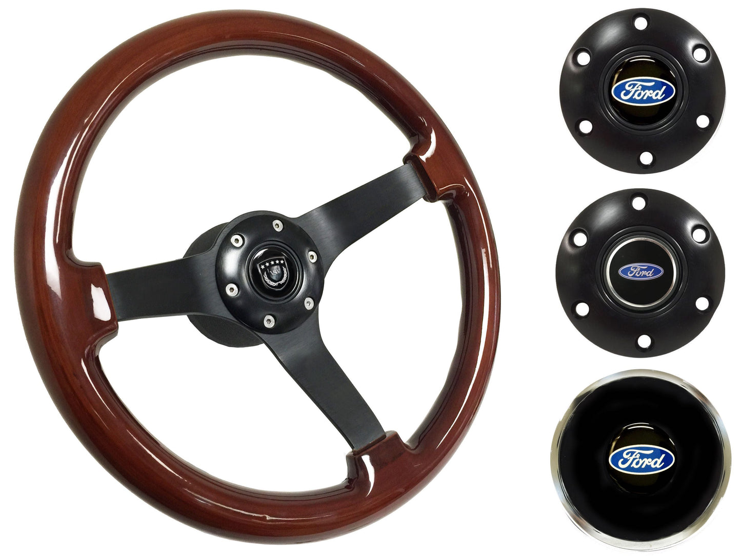 1970-76 Ford Torino Steering Wheel Kit | Mahogany Wood | ST3082
