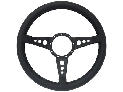 1962-68 Chevy Nova Steering Wheel Kit | Black Leather | ST3156