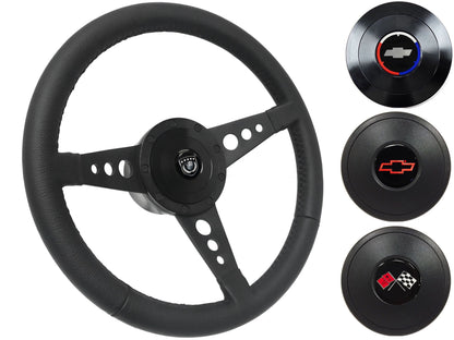 1970-88 Monte Carlo Steering Wheel Kit | Black Leather | ST3156