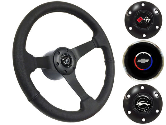 1969-85 Impala Steering Wheel Kit | Black Leather | ST3160BLK