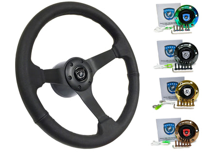 1990+ Nissan 200SX Steering Wheel Kit | Black Leather | ST3160BLK