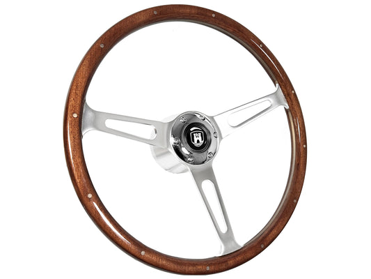 Volkswagen 6-Bolt Steering Wheel Castle Kit | Walnut Wood / Billet Aluminum
