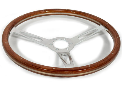 Volkswagen 6-Bolt Steering Wheel Castle Kit | Walnut Wood / Billet Aluminum