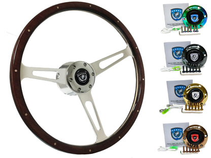 1990+ Nissan 200SX Steering Wheel Kit | Deluxe Espresso Wood | ST3553A