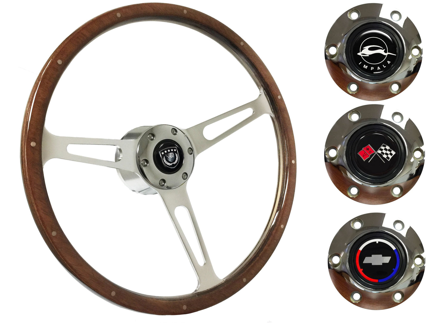 1969-85 Impala Steering Wheel Kit | Deluxe Walnut Wood | ST3553