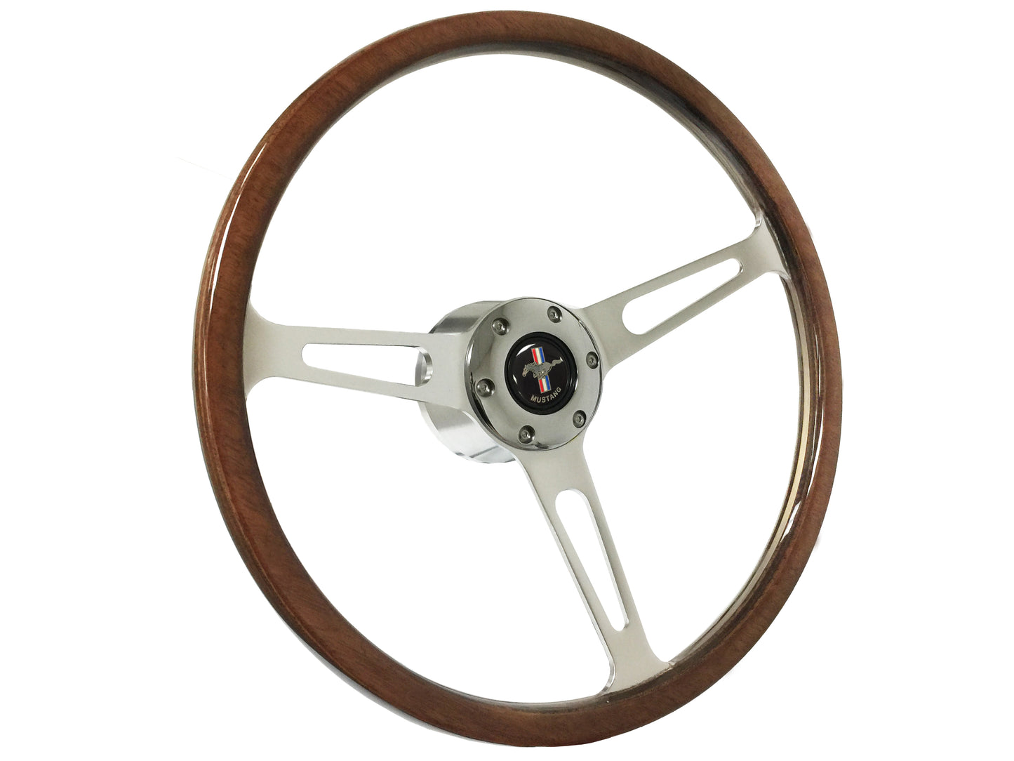 1964.5 Ford Mustang Steering Wheel Kit | Deluxe Walnut Wood