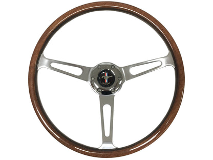 1967-69 Ford Galaxie Steering Wheel Kit | Deluxe Walnut Wood | ST3554