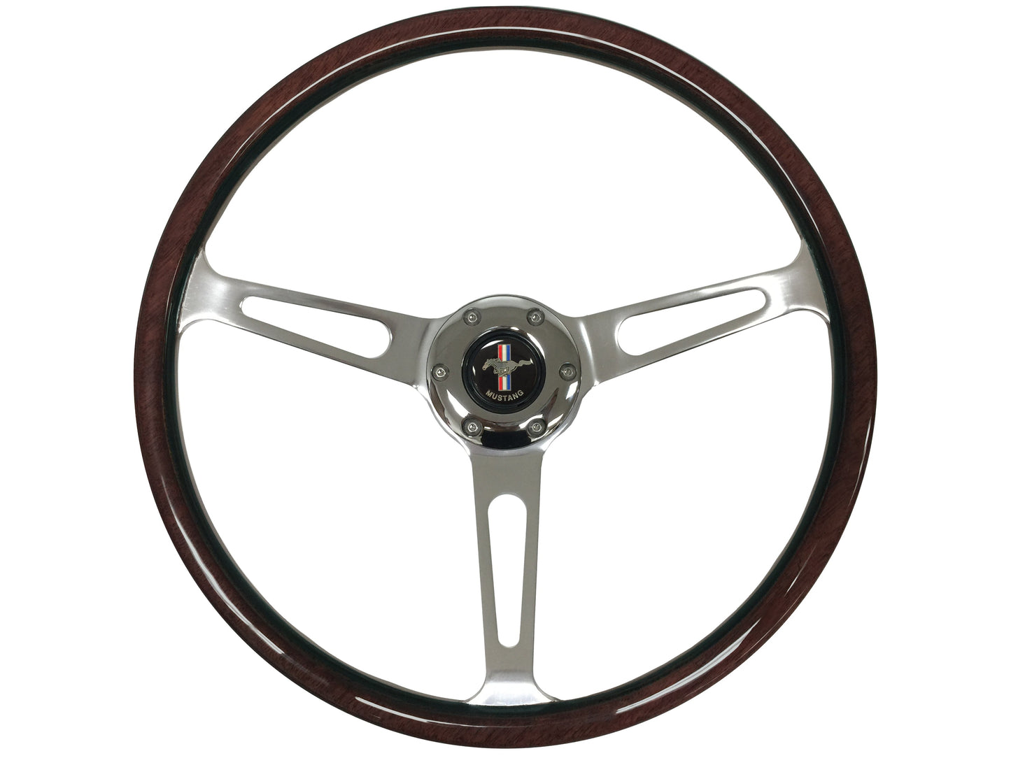 1965-67 Ford Mustang Steering Wheel Kit | Deluxe Espresso Wood