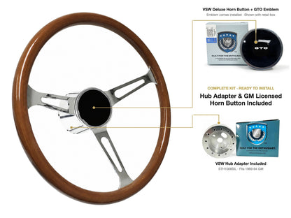 ST3579 steering wheel kit - Deluxe horn button, GTO emblem