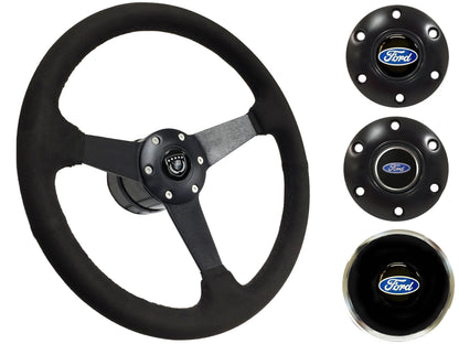 1965-69 Ford Ranchero Steering Wheel Kit | Black Leather | ST3160BLK