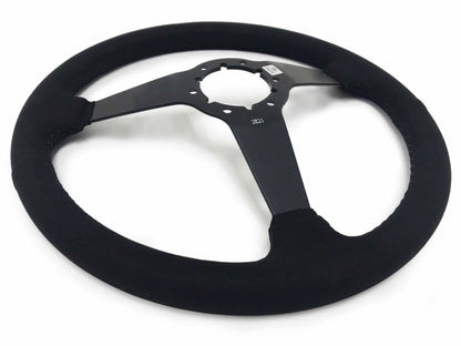 VSW S6 Steering Wheel | Ultralux Suede Black Solid Spoke | ST3582BLK