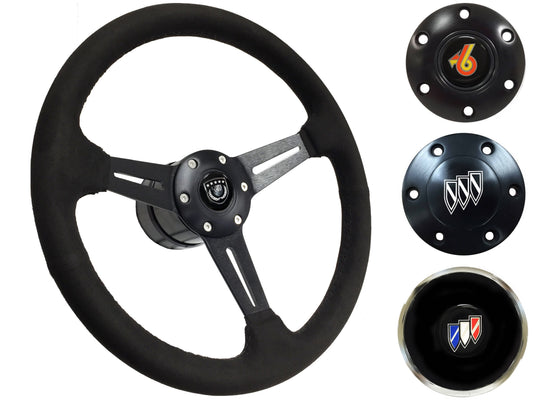 1969-89 Buick Steering Wheel Kit | Black Ultralux Suede | ST3584BLK