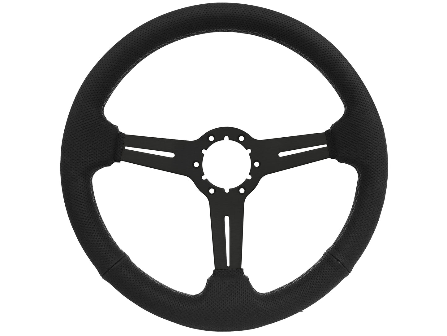 1969-89 Buick Steering Wheel Kit | Perforated Black Leather | ST3586BLK