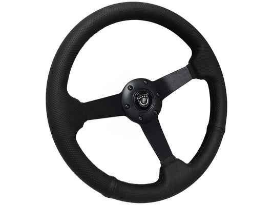 VSW S6 Sport Steering Wheel | Perforated Leather Black | ST3602BLK