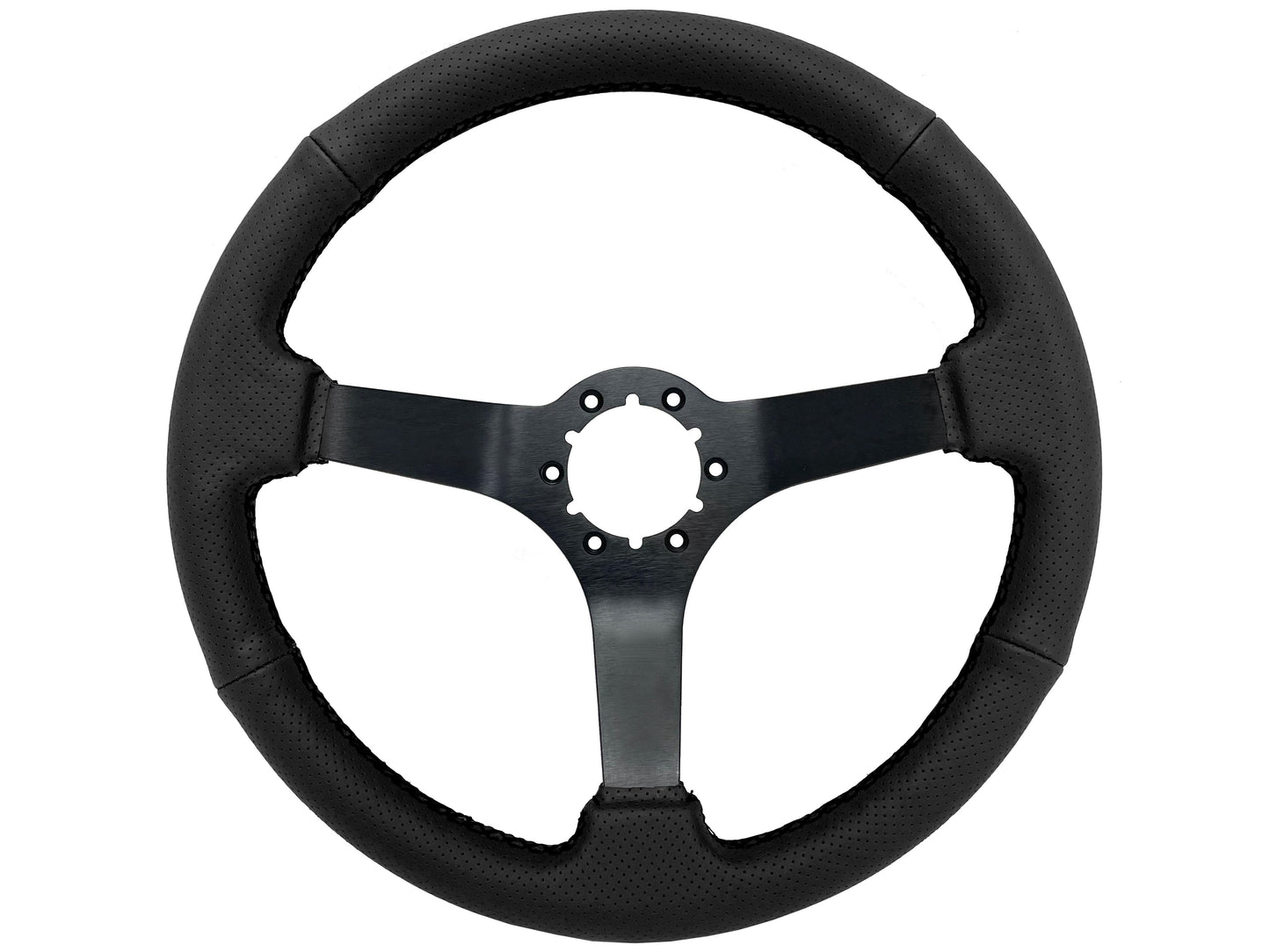 1967-68 El Camino Steering Wheel Kit | Perforated Black Leather | ST3602BLK