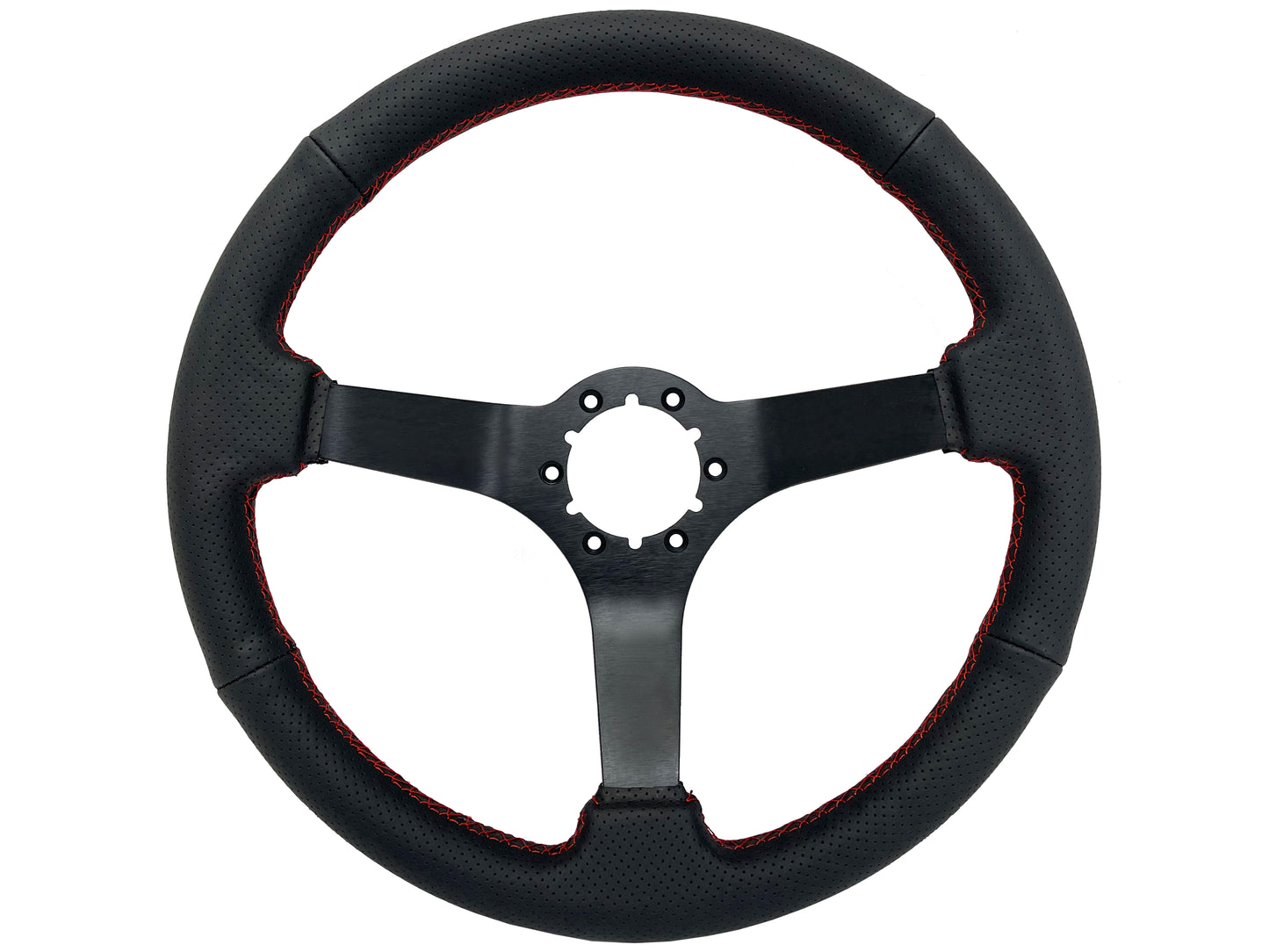 1964.5 Ford Mustang Steering Wheel Kit | Perforated Black Leather