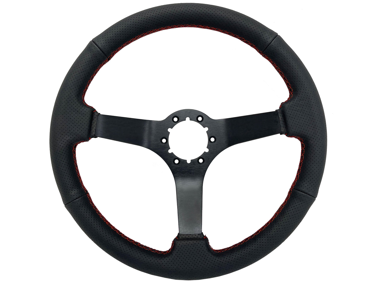 1968-78 Ford Fairlane Steering Wheel Kit | Perforated Black Leather | ST3602RED