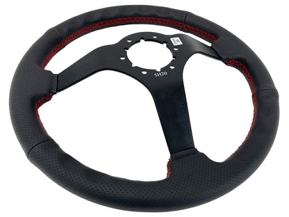 1965-69 Ford Ranchero Steering Wheel Kit | Perforated Black Leather | ST3602RED