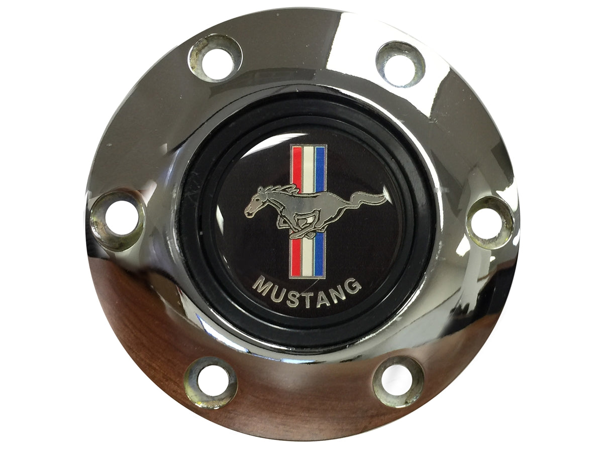 VSW S6 | Ford Mustang Running Pony Emblem | Chrome Horn Button | STE1002CHR