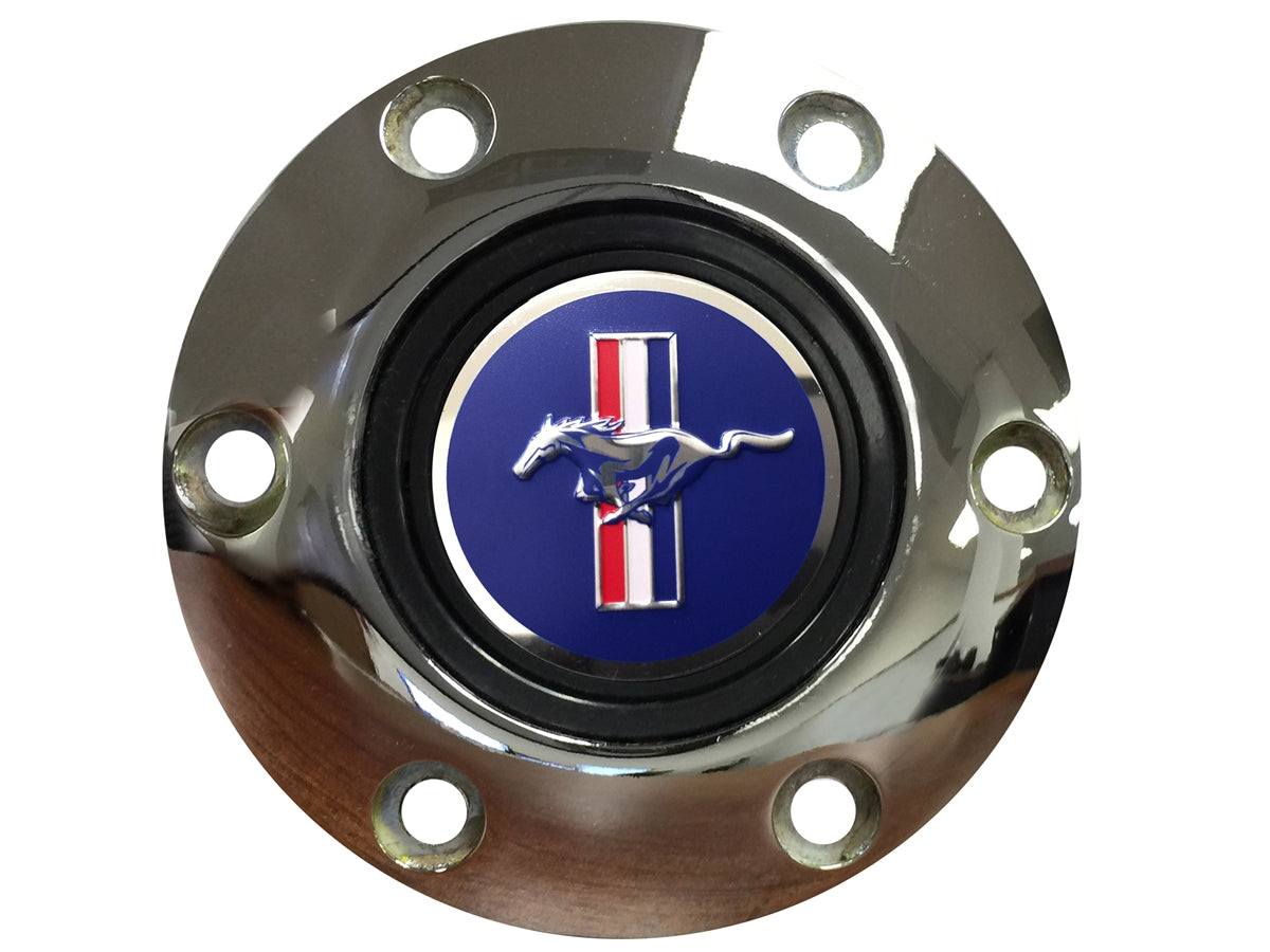 VSW S6 | Ford Mustang Running Pony Emblem | Chrome Horn Button | STE1053CHR