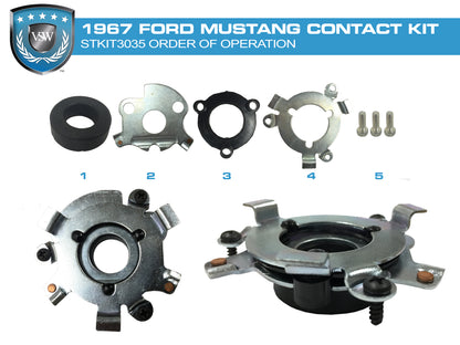 1967 Ford Mustang / Mercury Cougar Horn Contact Kit | ST3035HORNKIT