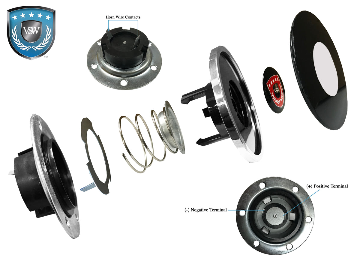 VSW S6 Deluxe horn button exploded diagram | show:DLX