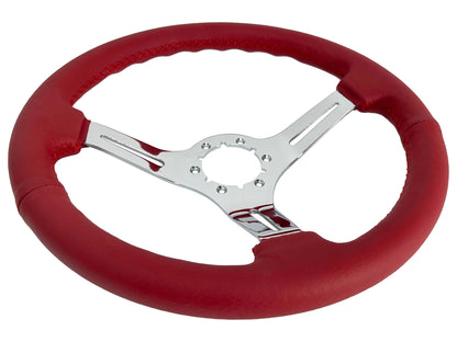 1975-77 Ford Bronco Steering Wheel Kit | Red Leather | ST3012RED