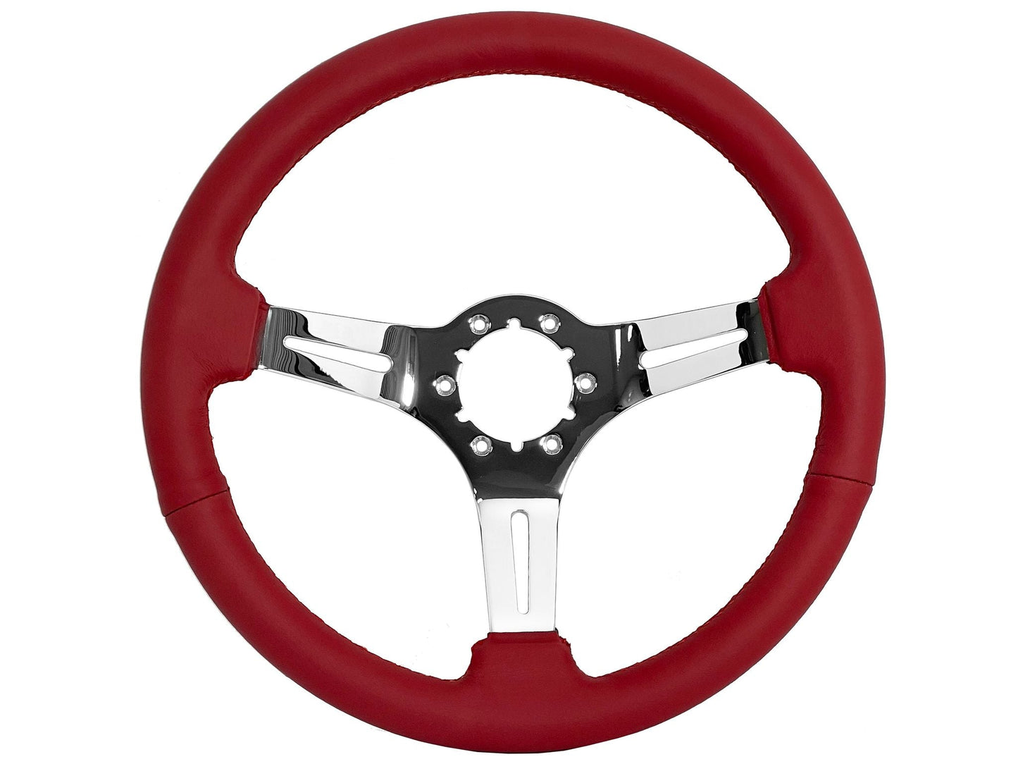 1967-68 El Camino Steering Wheel Kit | Red Leather | ST3012RED