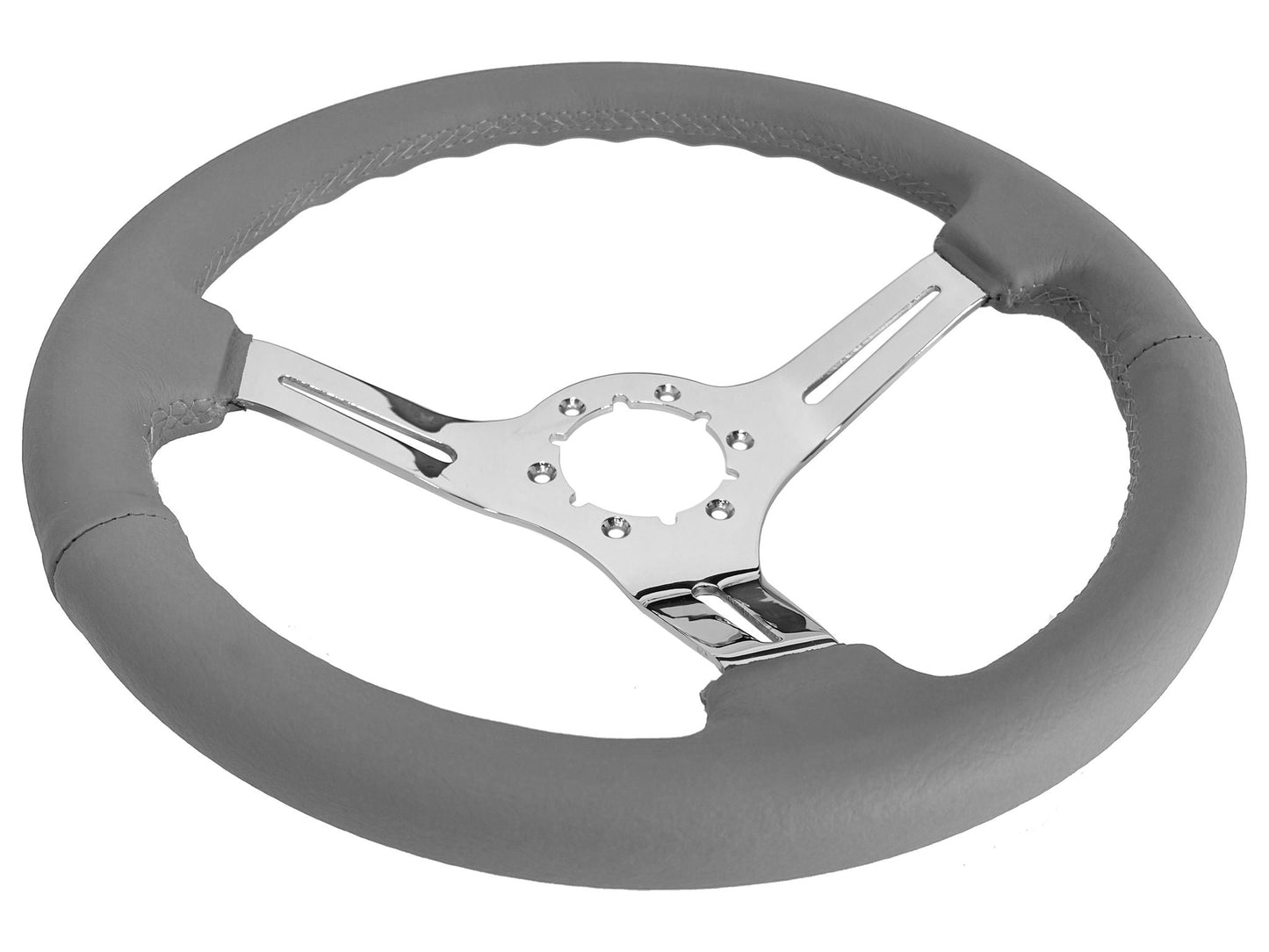 1963-64 Ford Falcon Steering Wheel Kit | Grey Leather | ST3012GRY