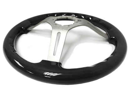 1970-88 Monte Carlo Steering Wheel Kit | Black Ash Wood | ST3074