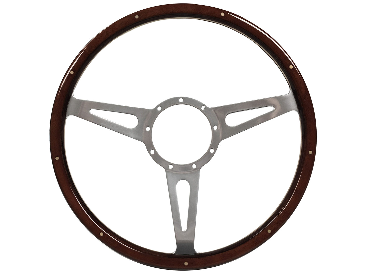 VSW S9 Deluxe Wood Steering Wheel | Espresso Wood | ST3053A