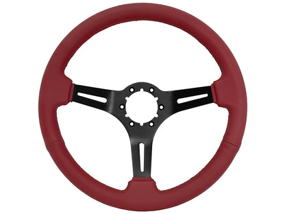 1964.5 Ford Mustang Steering Wheel Kit | Red Leather