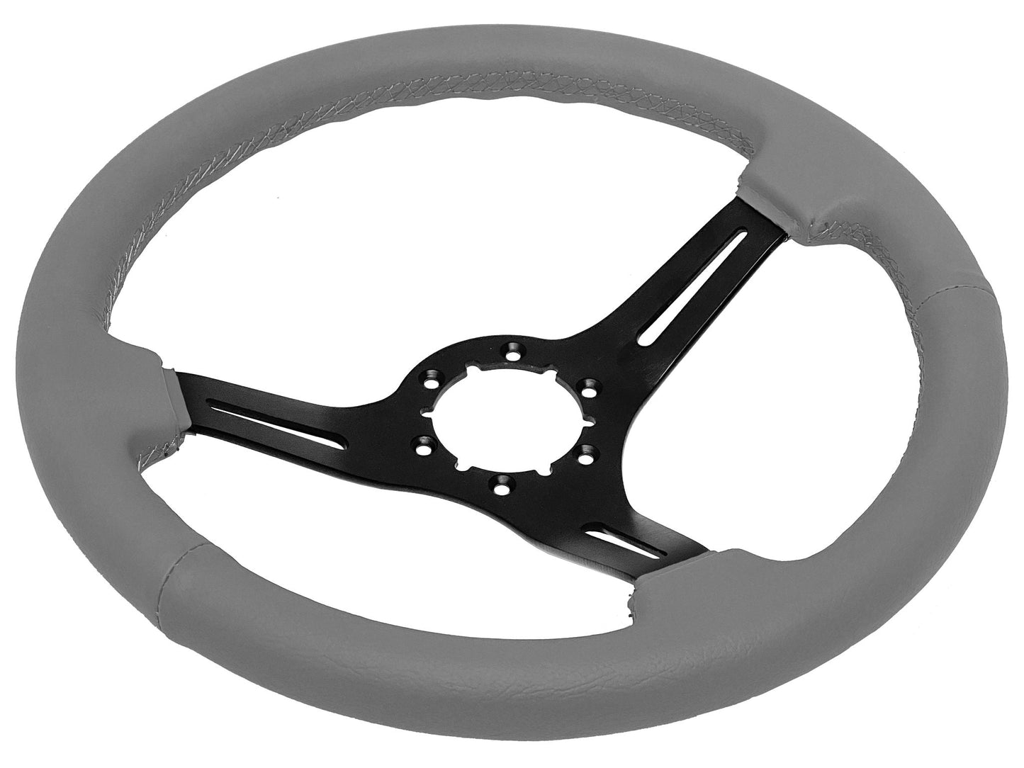 1975-77 Ford Bronco Steering Wheel Kit | Grey Leather | ST3060GRY