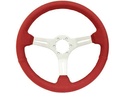 1967-69 Ford Galaxie Steering Wheel Kit | Red Leather | ST3014RED