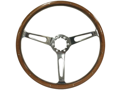 1969-89 Buick Telescopic Steering Wheel Kit | Deluxe Walnut Wood | ST3553