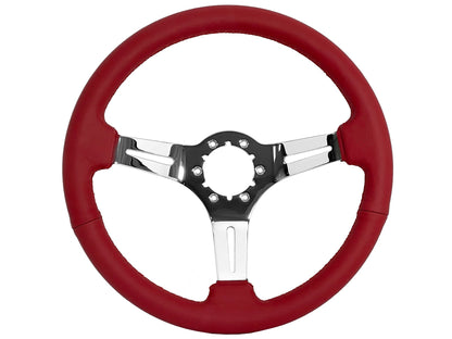 1964.5 Ford Mustang Steering Wheel Kit | Red Leather