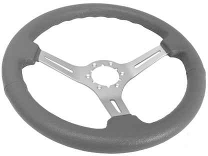 1975-77 Ford Bronco Steering Wheel Kit | Grey Leather | ST3014GRY