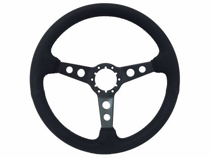 1965-69 Ford Ranchero Steering Wheel Kit | Black Ultralux Suede | ST3583BLK