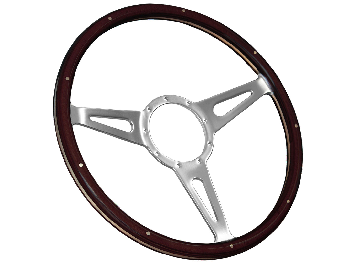 VSW S9 Deluxe Wood Steering Wheel | Espresso Wood | ST3053A