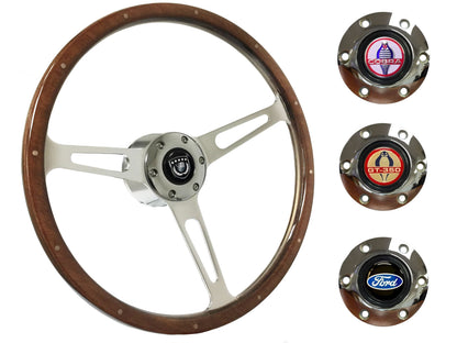 1984-04 Ford Mustang Steering Wheel Kit | Deluxe Walnut Wood | ST3553