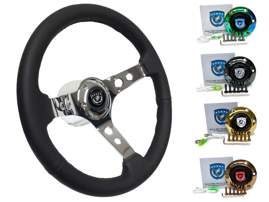 2005+ Toyota Tacoma Steering Wheel Kit | Black Leather | ST3095